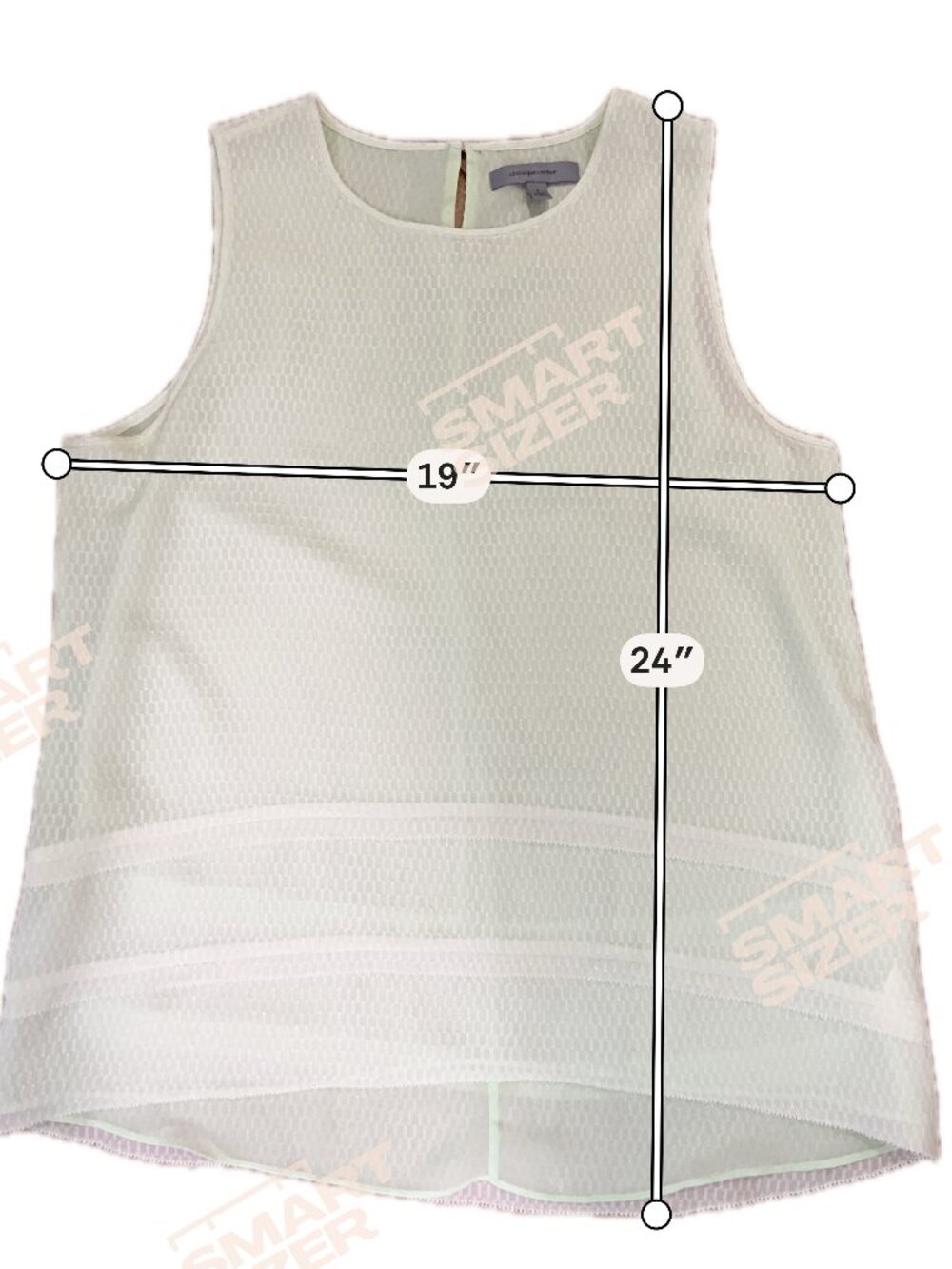 Classiques Entier Silk Sleeveless Top in Pale Green, Size S - Picture 8 of 8